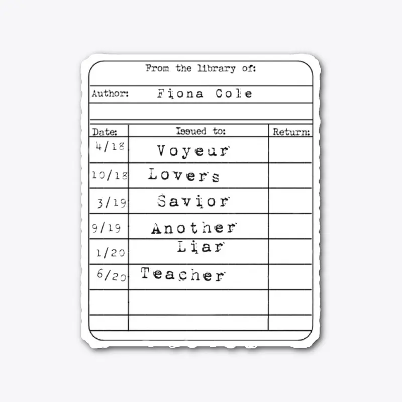 Voyeur Series Check-Out Card